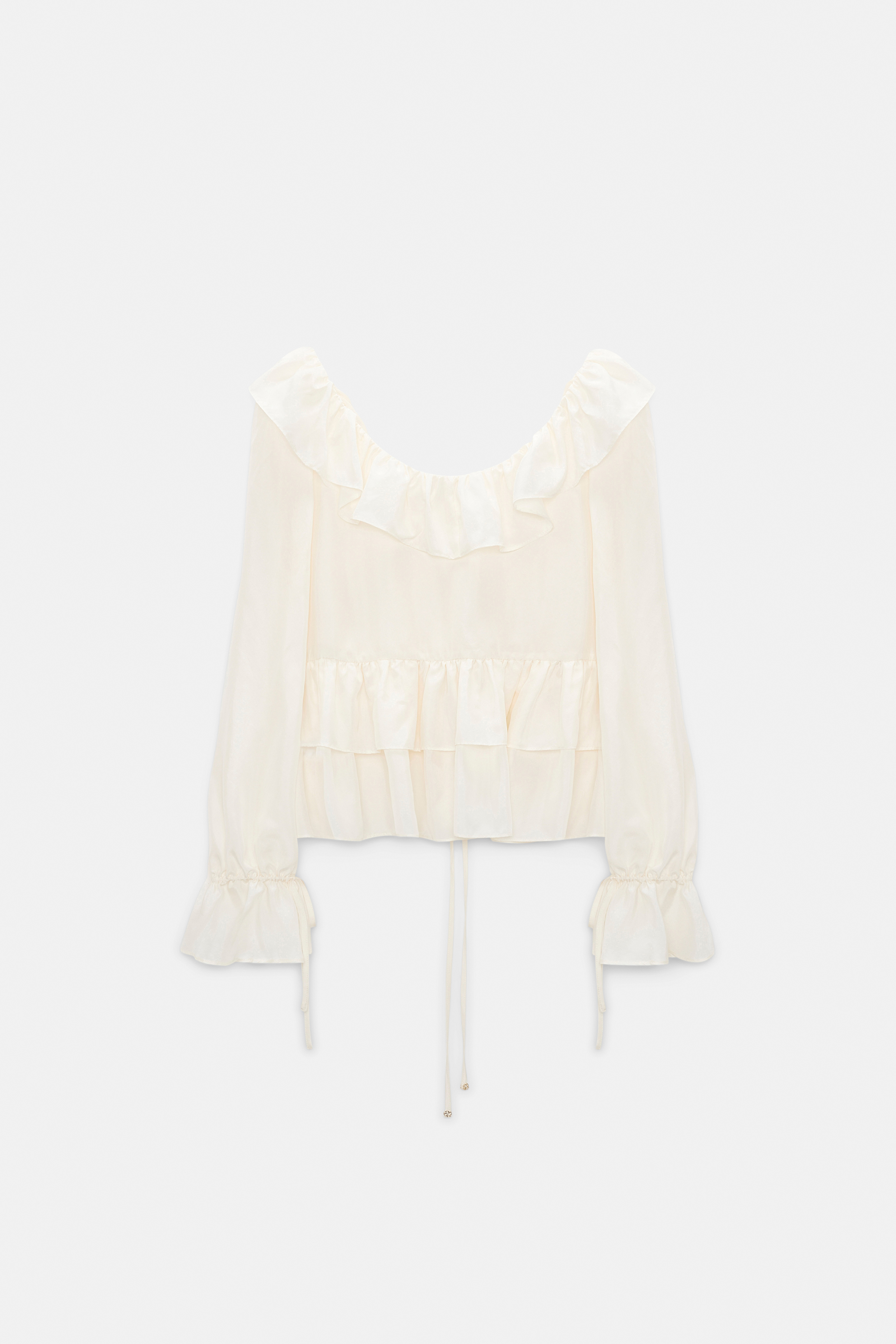 Dorothee Schumacher Tunic-style blouse in Habotai silk camellia white